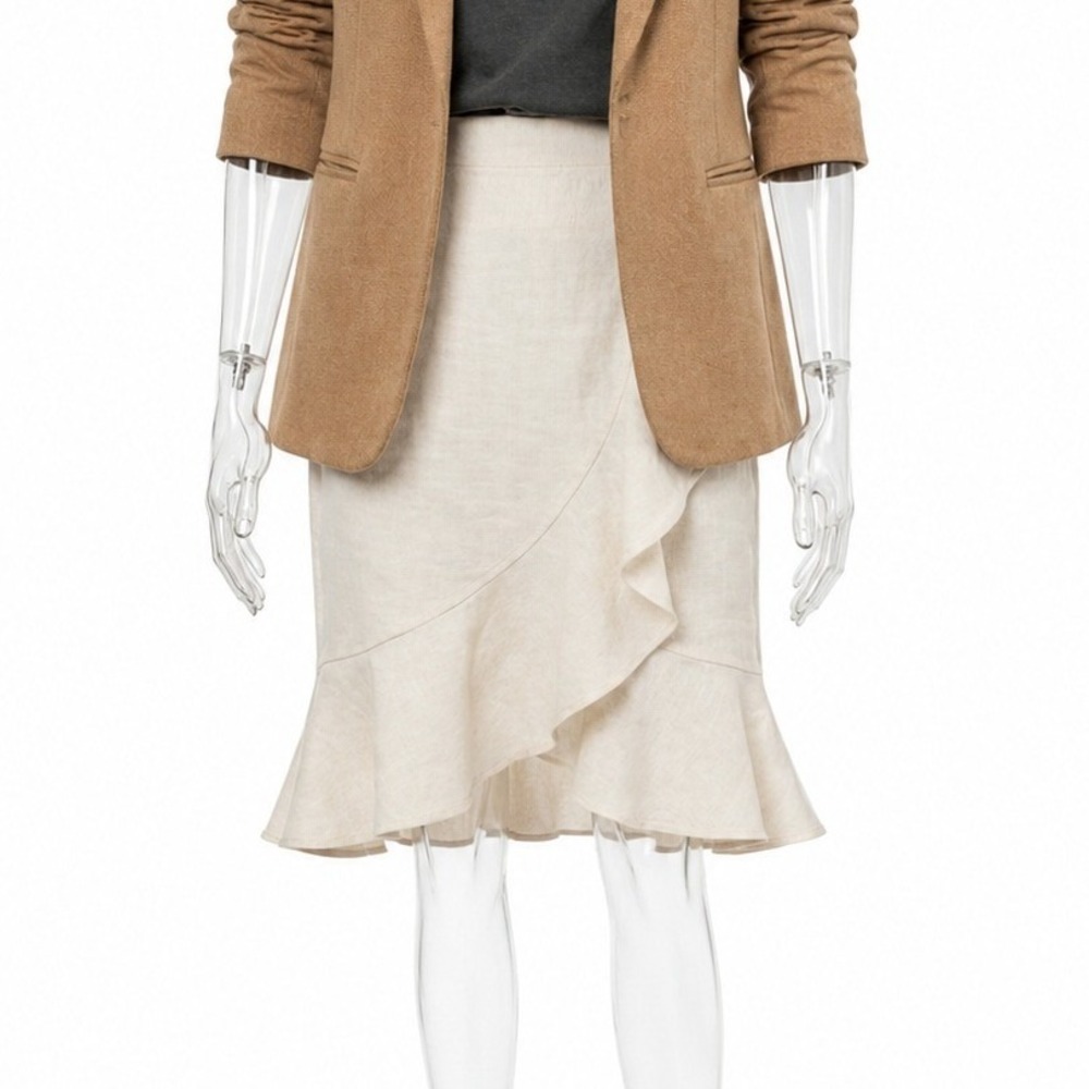 Hillard & Hanson off white skirt SKUW690